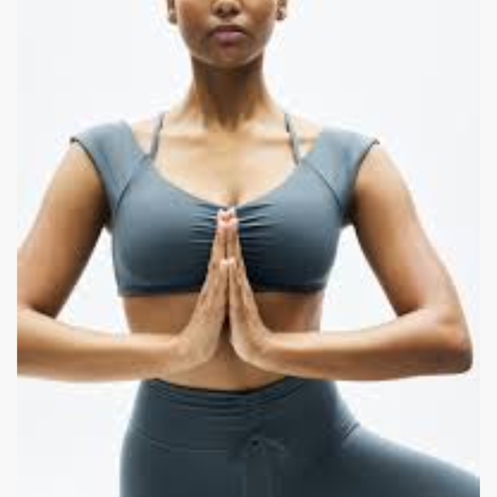 Athleta Set Blue Sports Bra leggings